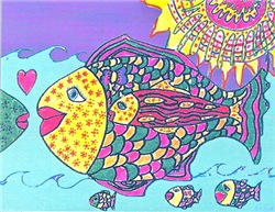 Fish Family Tasha Paley Art